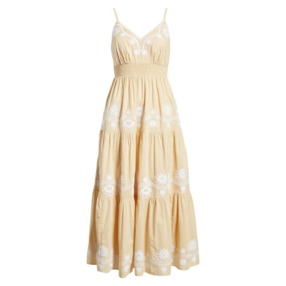 LILLY PULITZER NWT $278 Aviry Embroidered Cotton Maxi Sundress Size 12